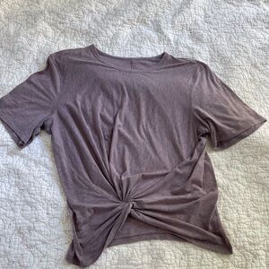 lululemon athletica crescent Tee in lavender taupe